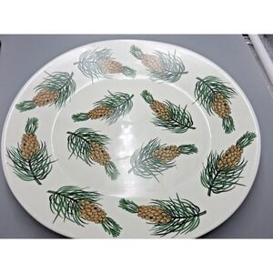 Arabia‎ Finland Enso Gutzeit 1872-1972 Pine Cone Oval Platter Commemorative Rare